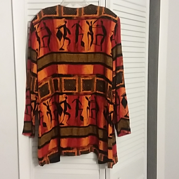 Essence tribal tunic blouse top - Picture 3 of 4